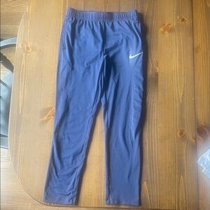 Nike Kids Navy Joggers with White Swoosh youth large